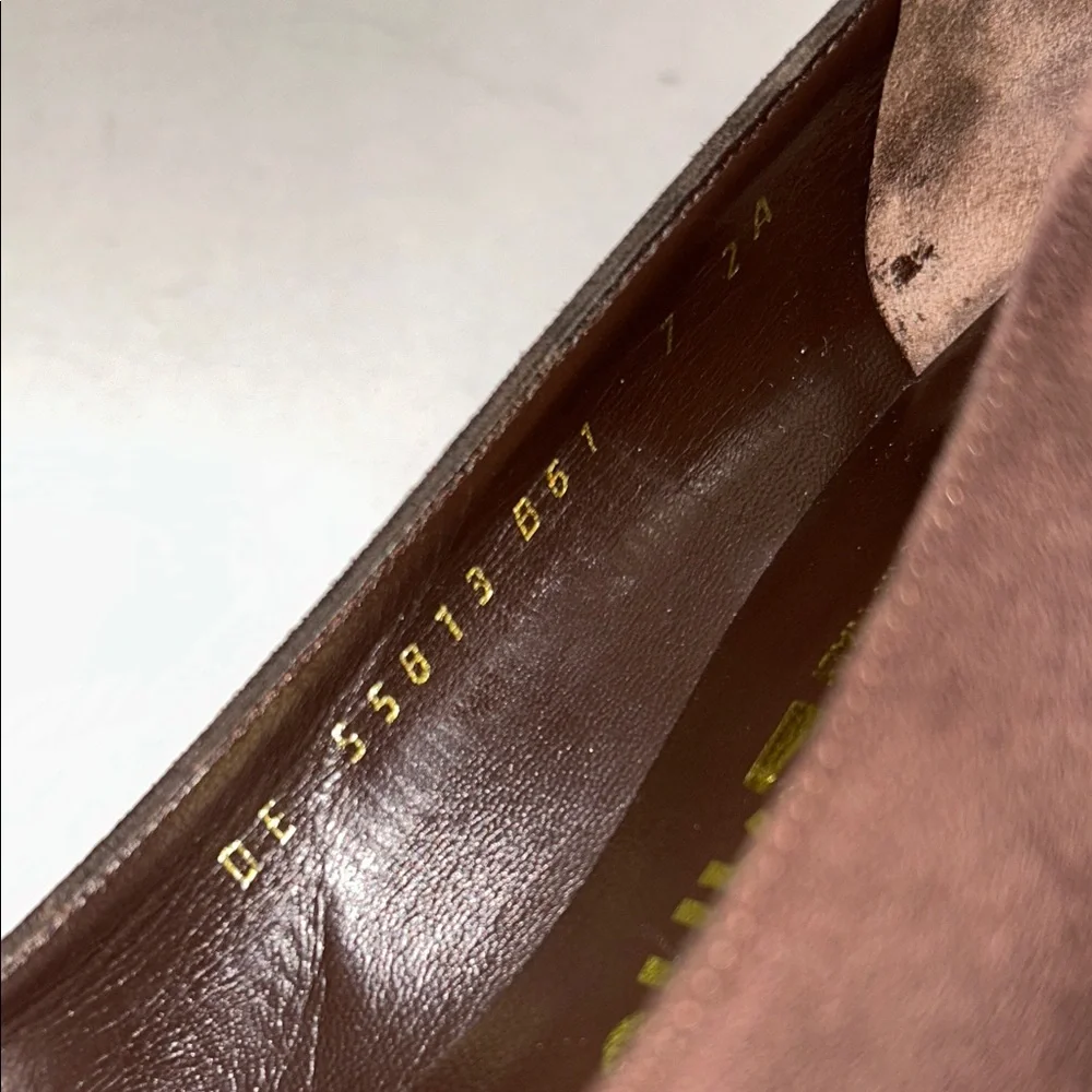 Salvatore Ferragamo Shoes Brown Espresso Suede Calf Sabrina Pump - Picture 9 of 16